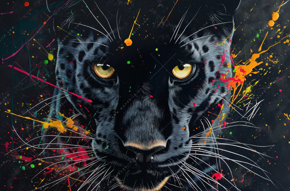 Poster | Panther Farbexplosion | Quadrat - Image 5