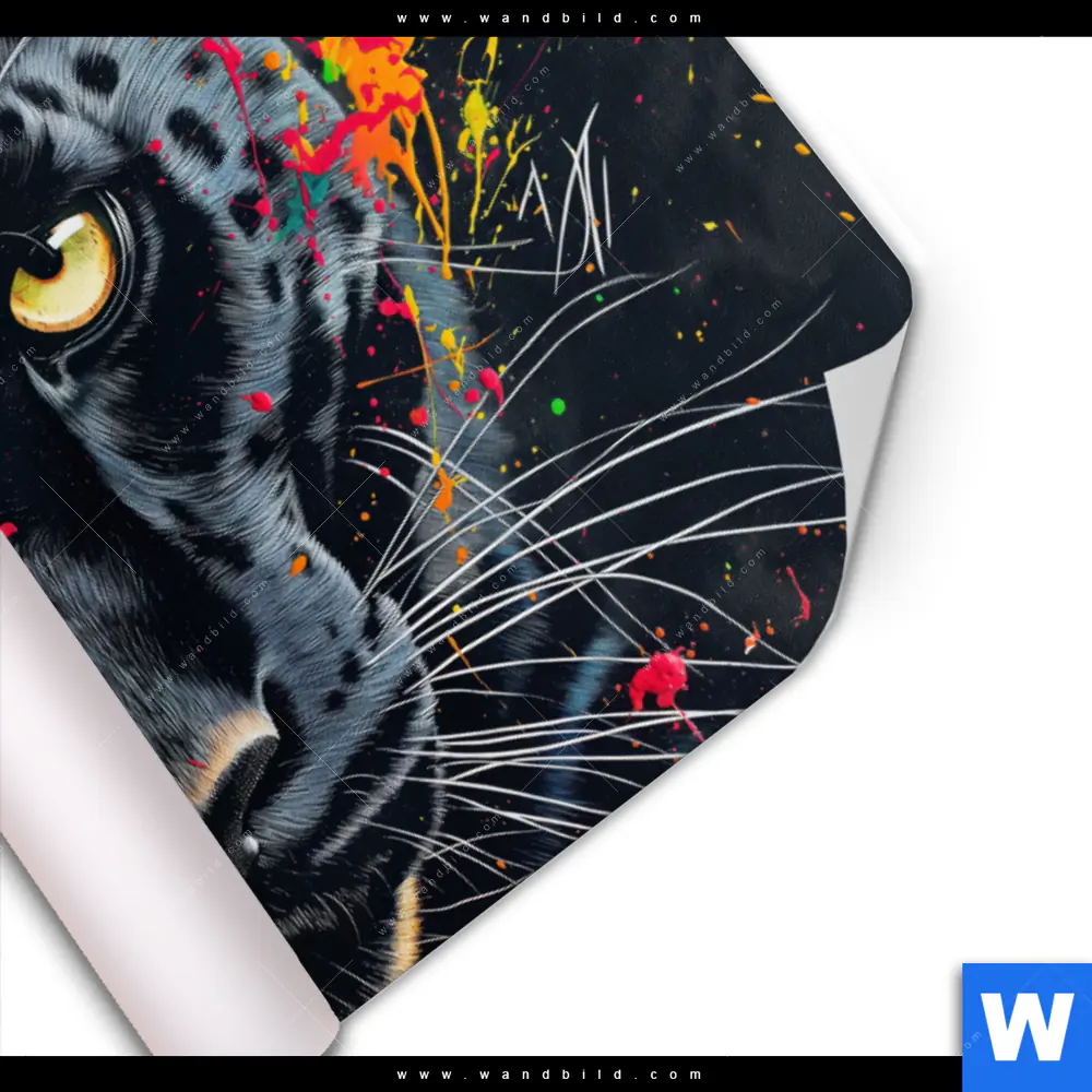 Poster | Panther Farbexplosion | Querformat - Image 3