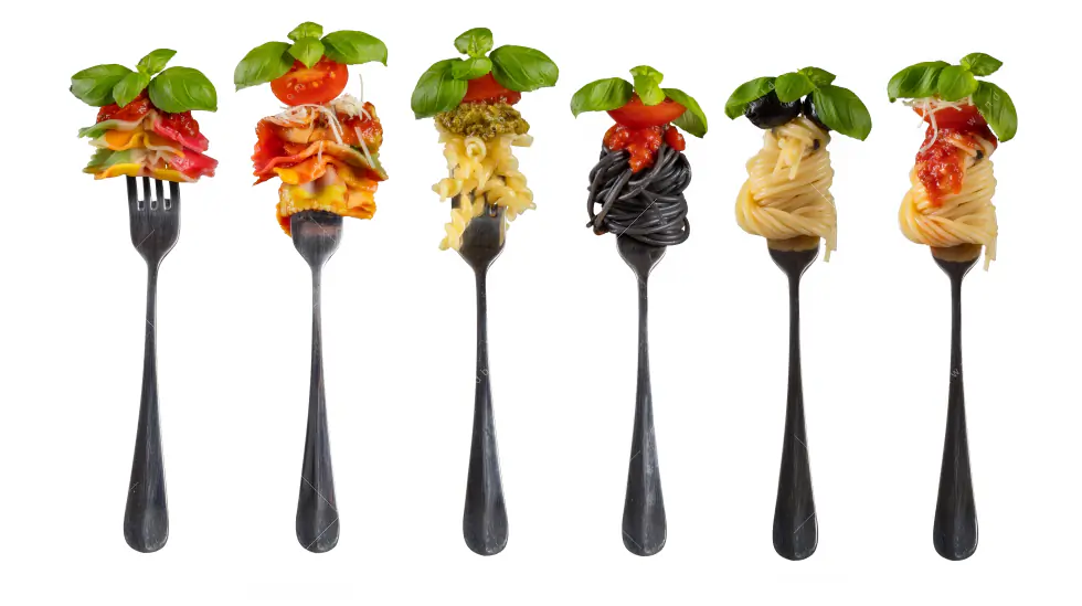 Poster | Pasta auf Gabeln | Querformat - Image 5