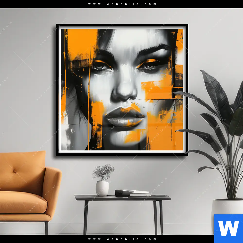 Poster | Urban Art Gesicht | Quadrat