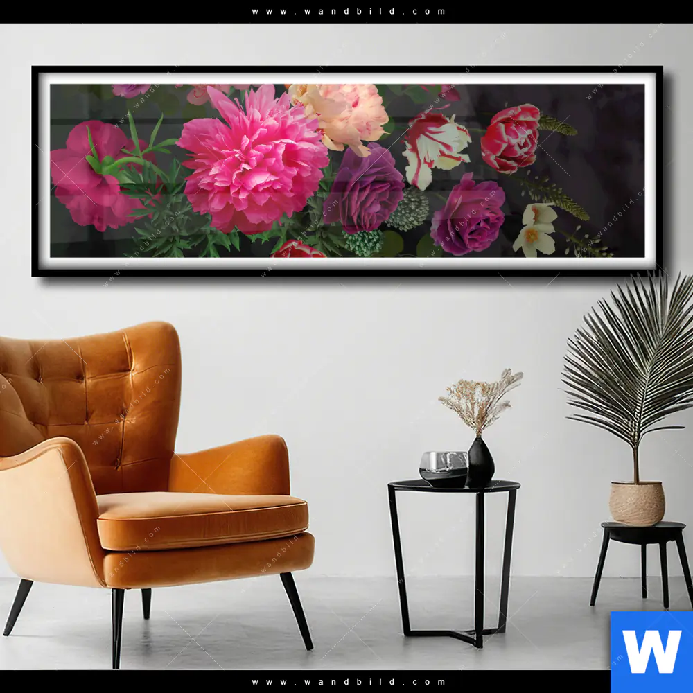 Poster | Vintage Blumen No. 2 | Panorama
