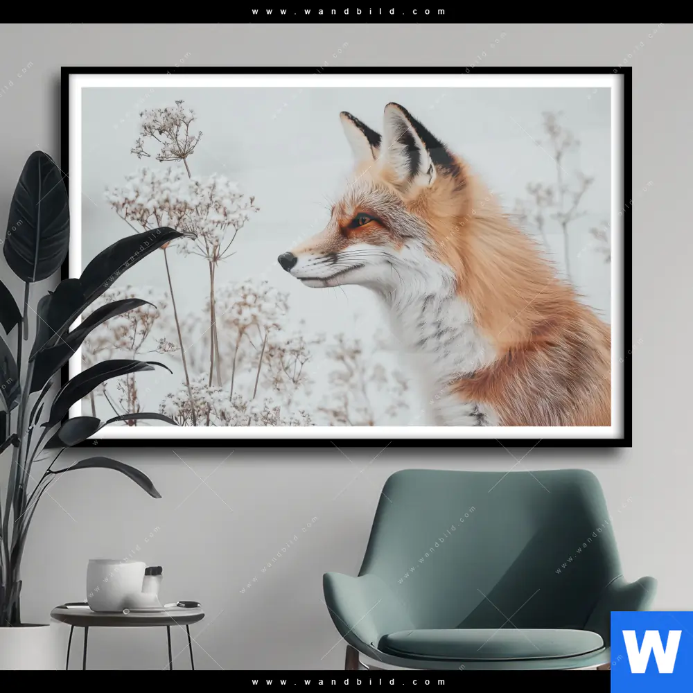 Poster | Winterstille - Der Fuchs | Querformat