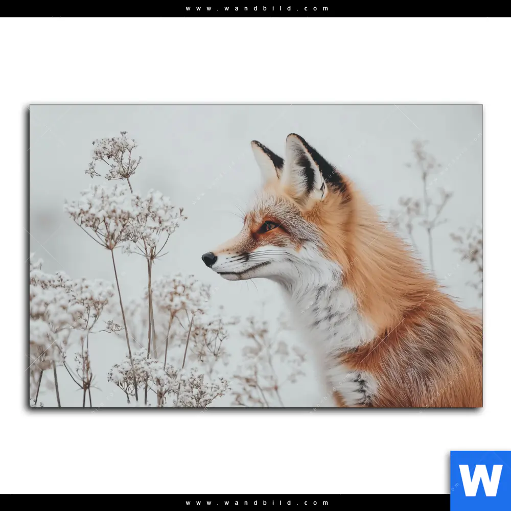 Poster | Winterstille - Der Fuchs | Querformat - Image 2