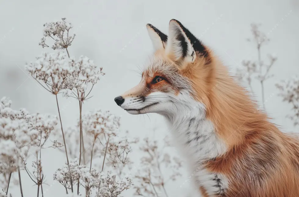Poster | Winterstille - Der Fuchs | Querformat - Image 5