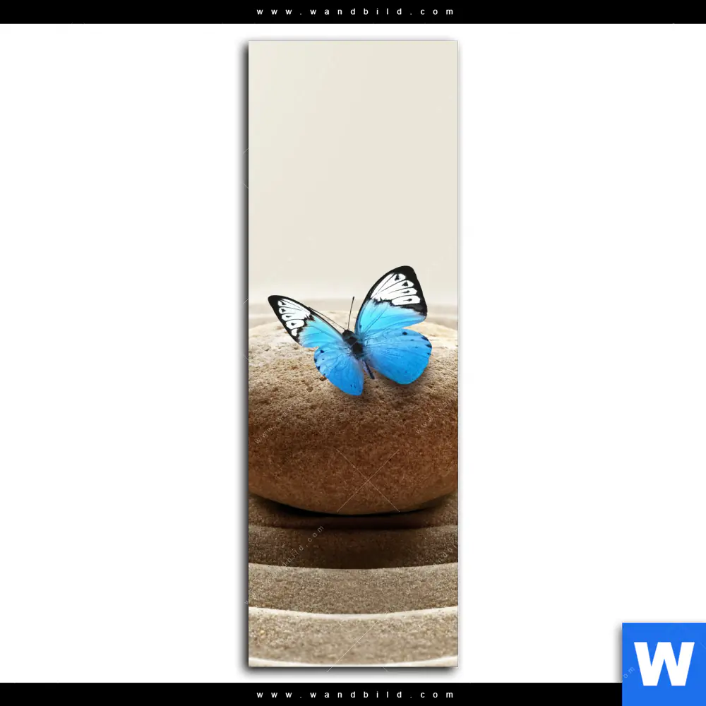 Poster | Zen Stein mit Schmetterling | Schmal - Image 2