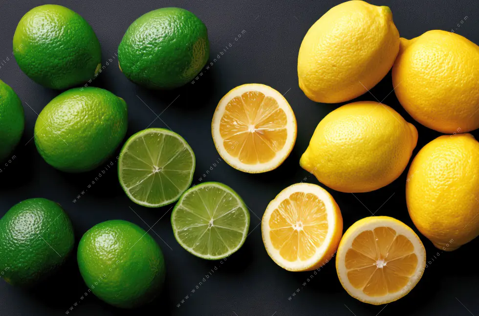 Poster | Zitronen und Limetten | Quadrat - Image 5