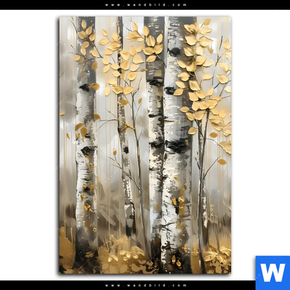 Spannbild | Abstrakter Birkenwald | Hochformat - Image 2