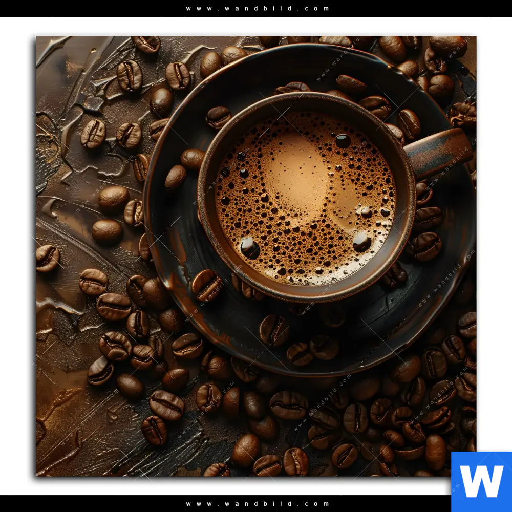 Spannbild | Aromatischer Kaffeetraum | Quadrat - Image 2