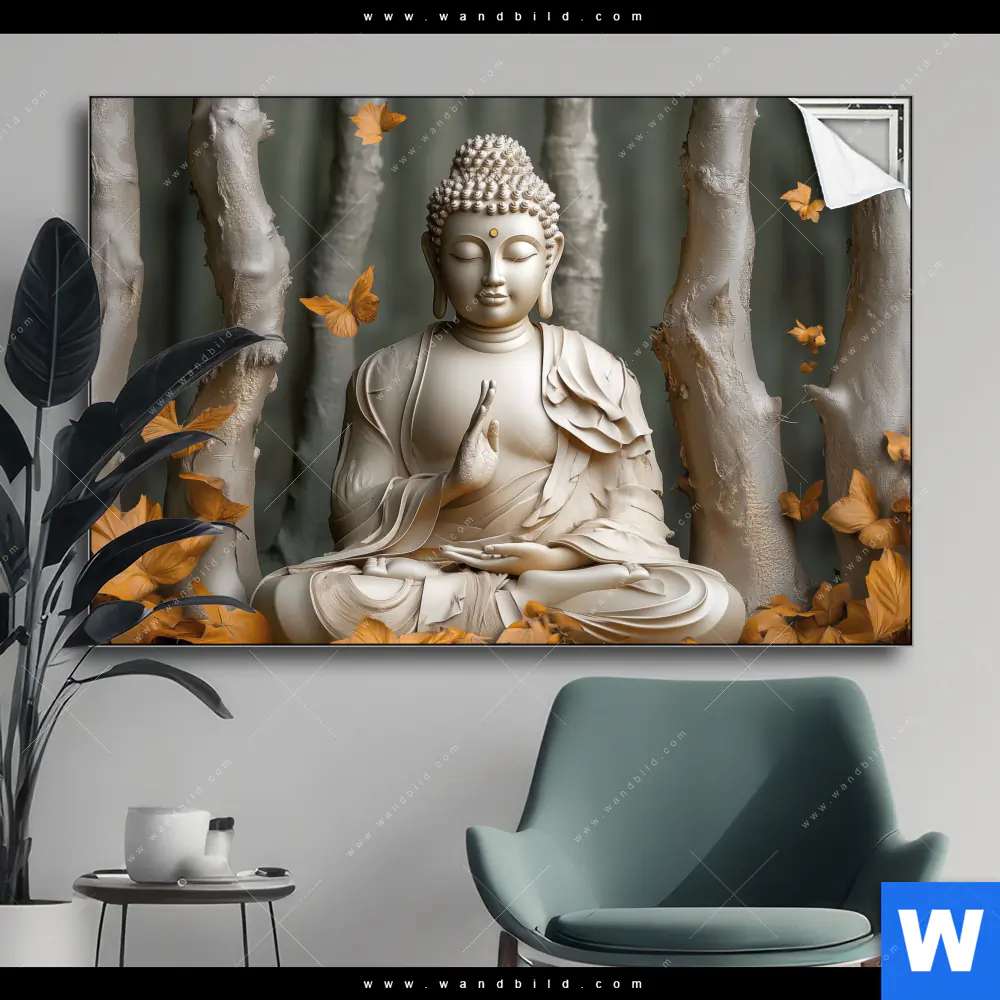 Spannbild | Buddha – Harmonie im Wald | Querformat