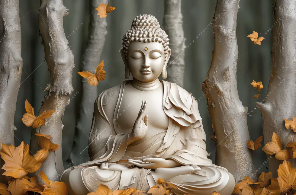 Spannbild | Buddha – Harmonie im Wald | Querformat - Image 5