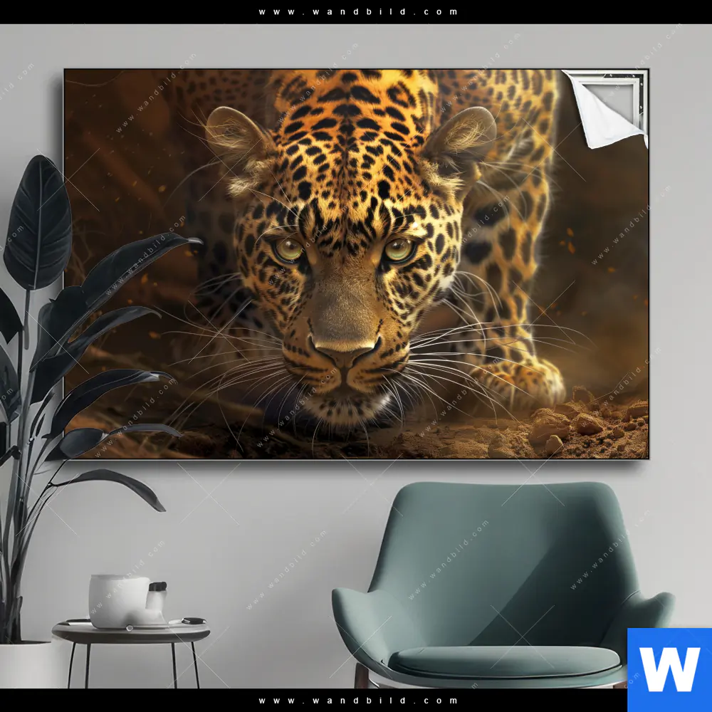 Spannbild | Geheimnisvoller Leopard | Querformat