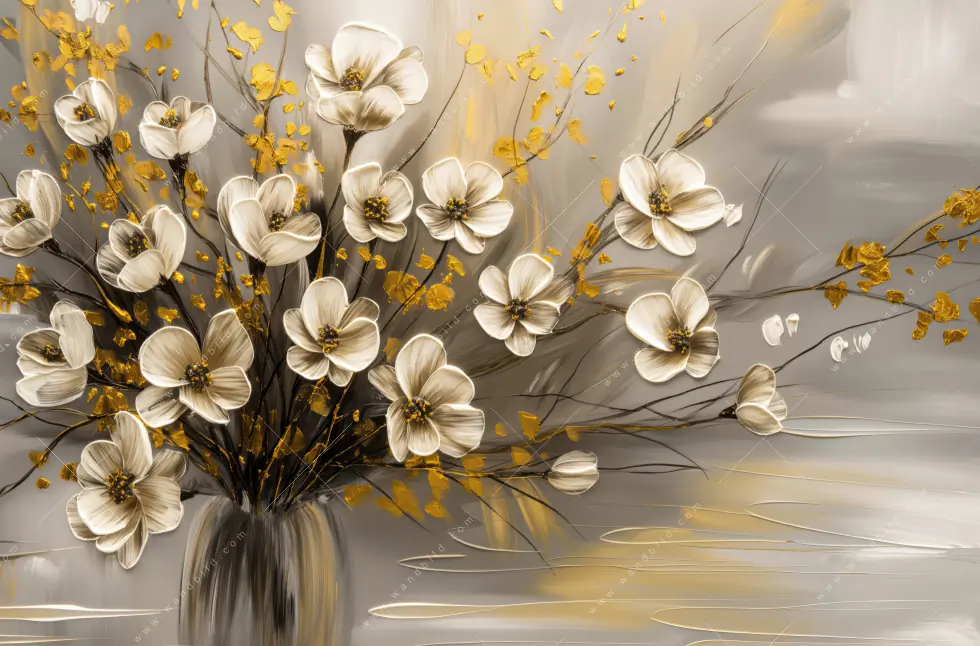 Spannbild | Goldene Blütenpoesie | Schmal - Image 5