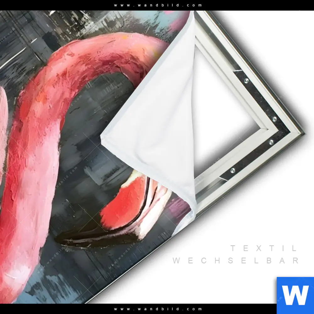 Spannbild | Kunstvoller Flamingo | Hochformat - Image 3