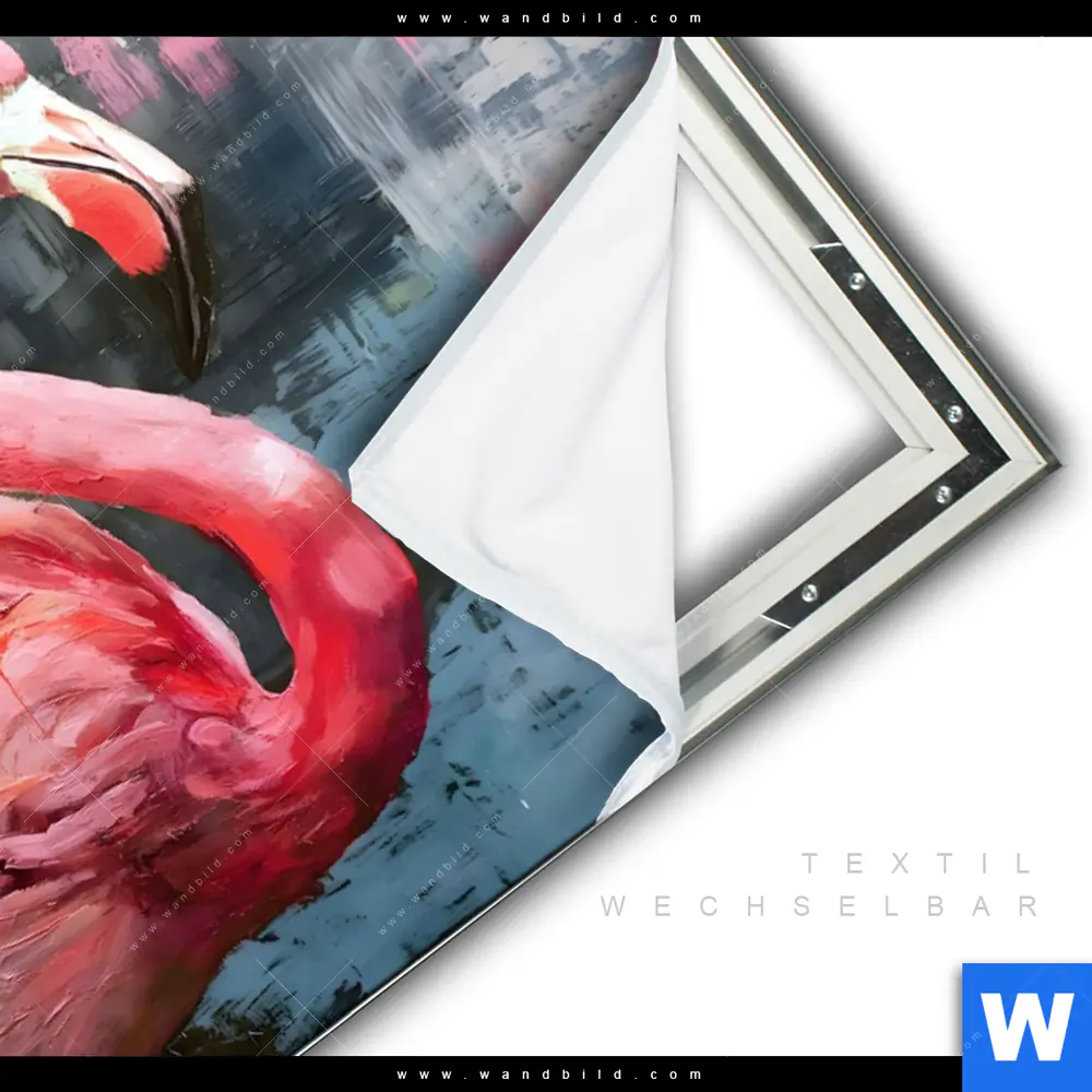 Spannbild | Kunstvoller Flamingo | Querformat - Image 3