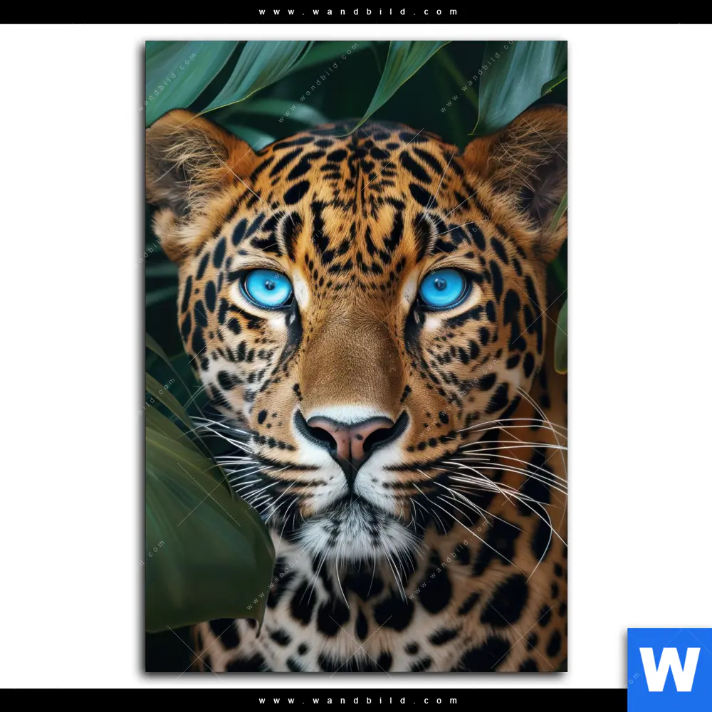 Spannbild | Leopard mit blauen Augen | Hochformat - Image 2