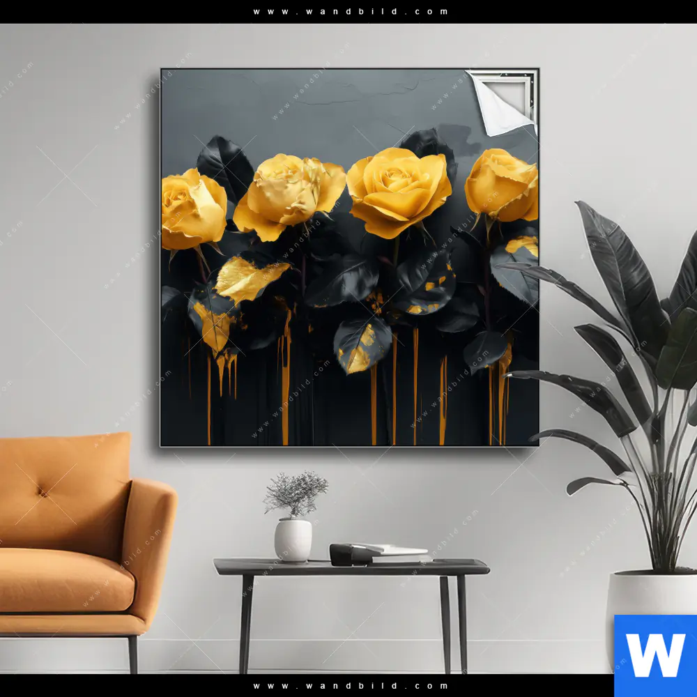 Spannbild | Luxus Rosen | Quadrat