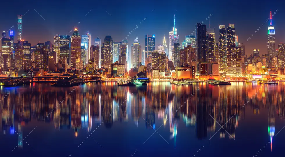 Spannbild | Manhattan bei Nacht | Querformat - Image 5