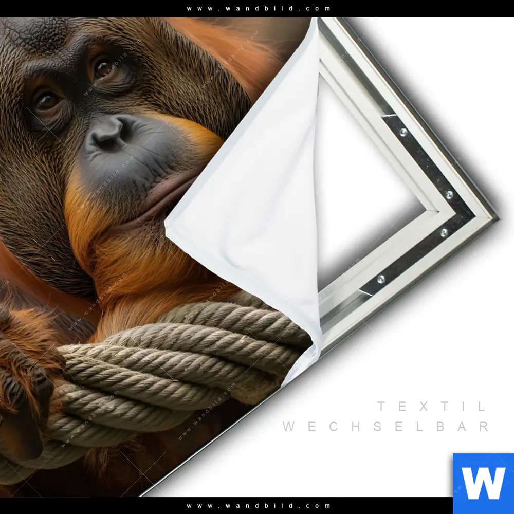 Spannbild | Orang-Utan mit sanftem Blick | Quadrat - Image 3