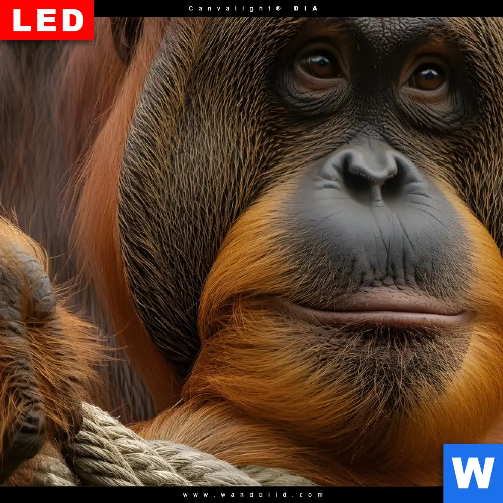 Spannbild | Orang-Utan mit sanftem Blick | Quadrat - Image 4