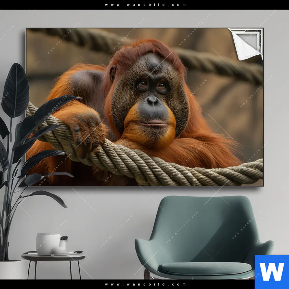 Spannbild | Orang-Utan mit sanftem Blick | Querformat