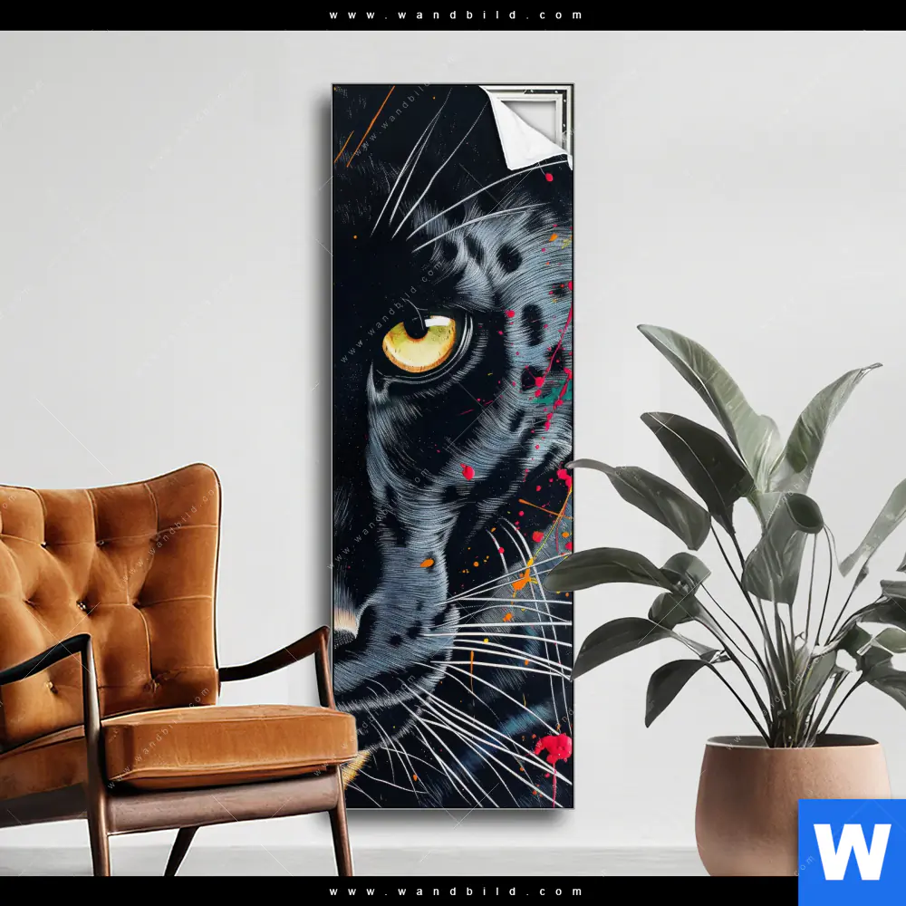 Spannbild | Panther Farbexplosion | Schmal