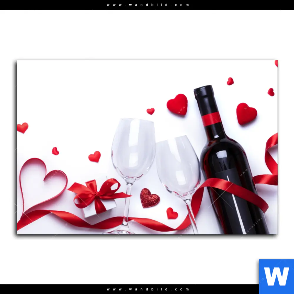 Spannbild | Romantik mit Rotwein | Querformat - Image 2