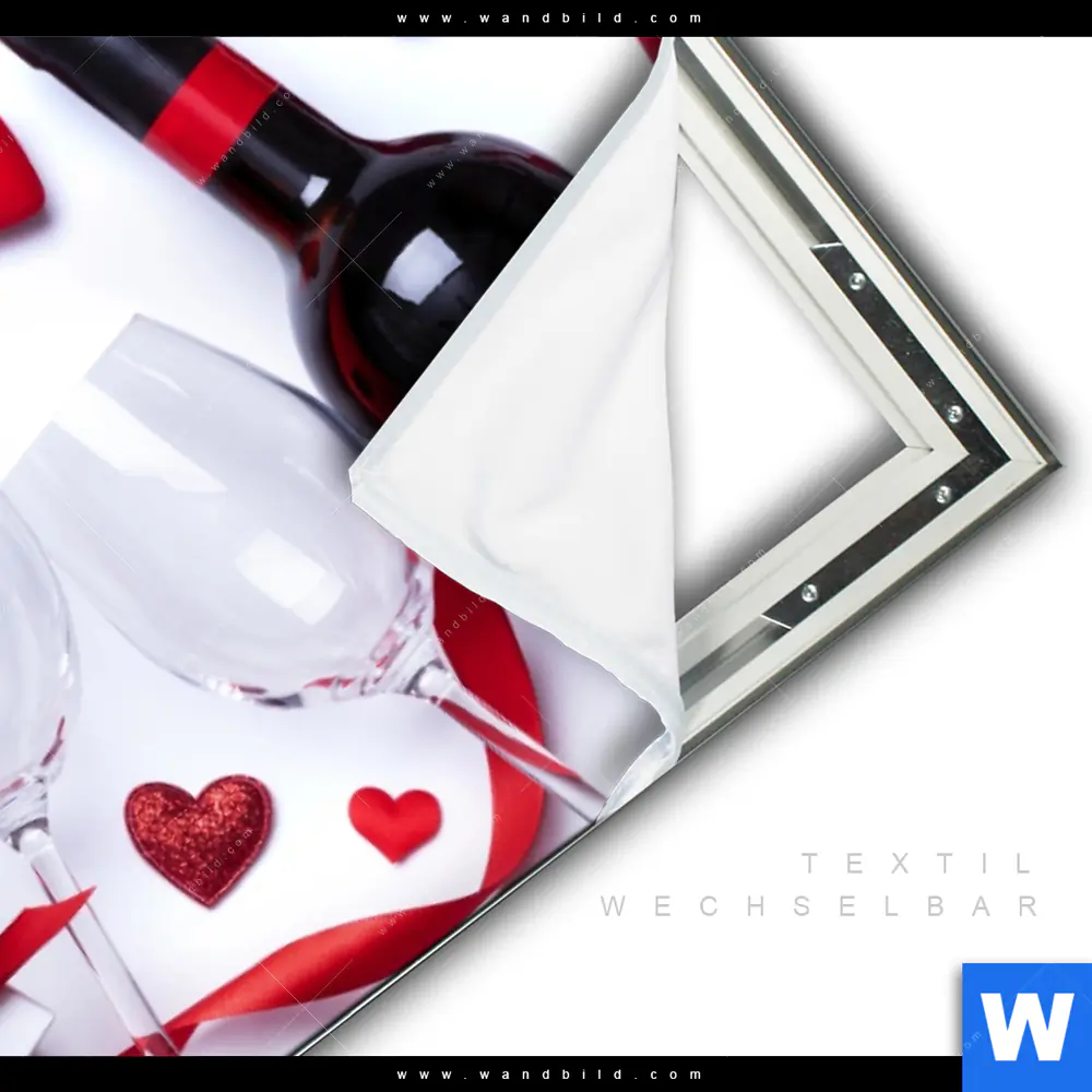 Spannbild | Romantik mit Rotwein | Querformat - Image 3