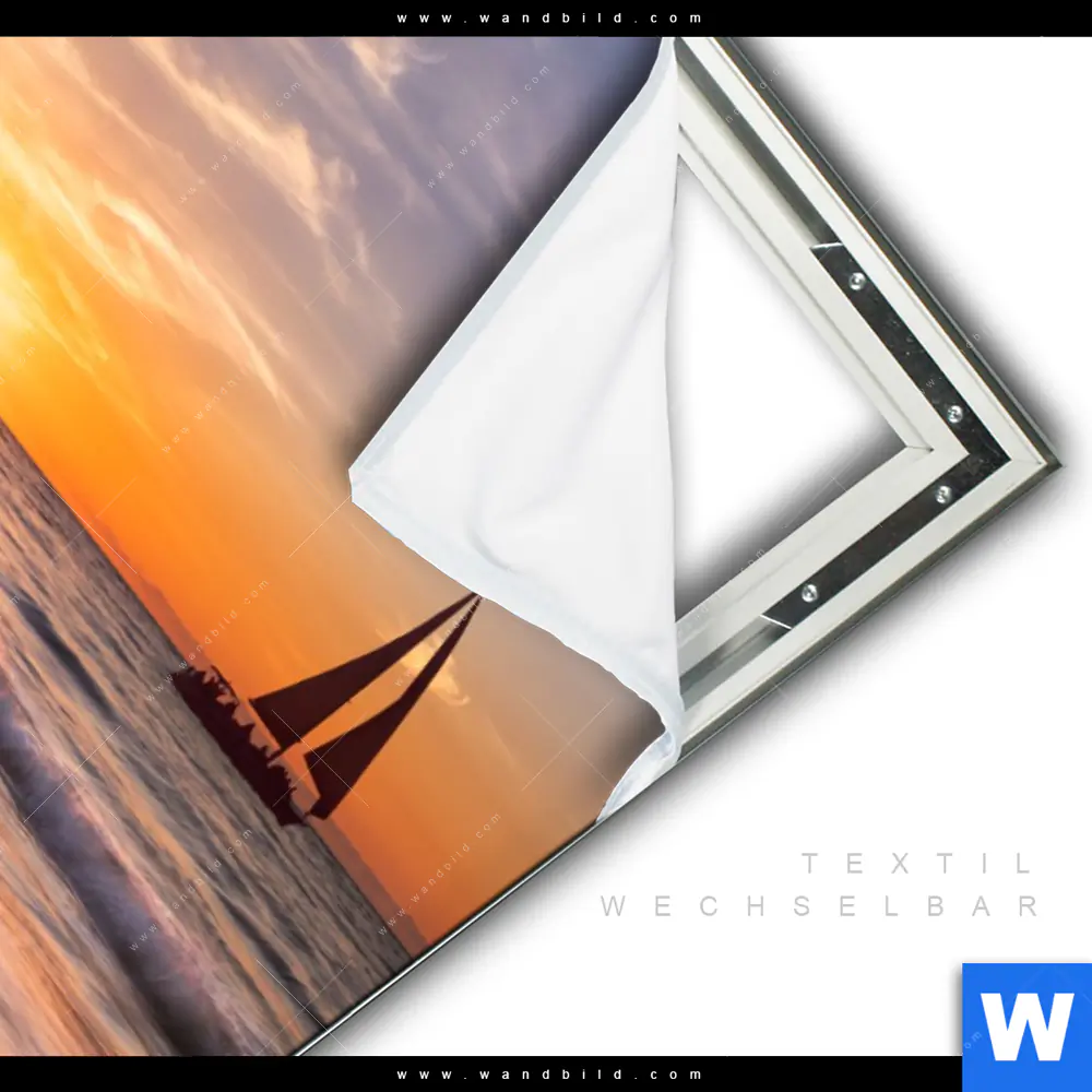 Spannbild | Segelboot im Sonnenuntergang | Hochformat - Image 3
