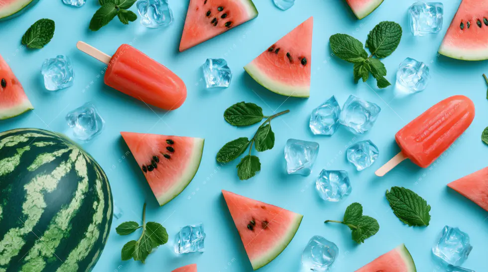 Spannbild | Sommergenuss mit Wassermelone | Quadrat - Image 5