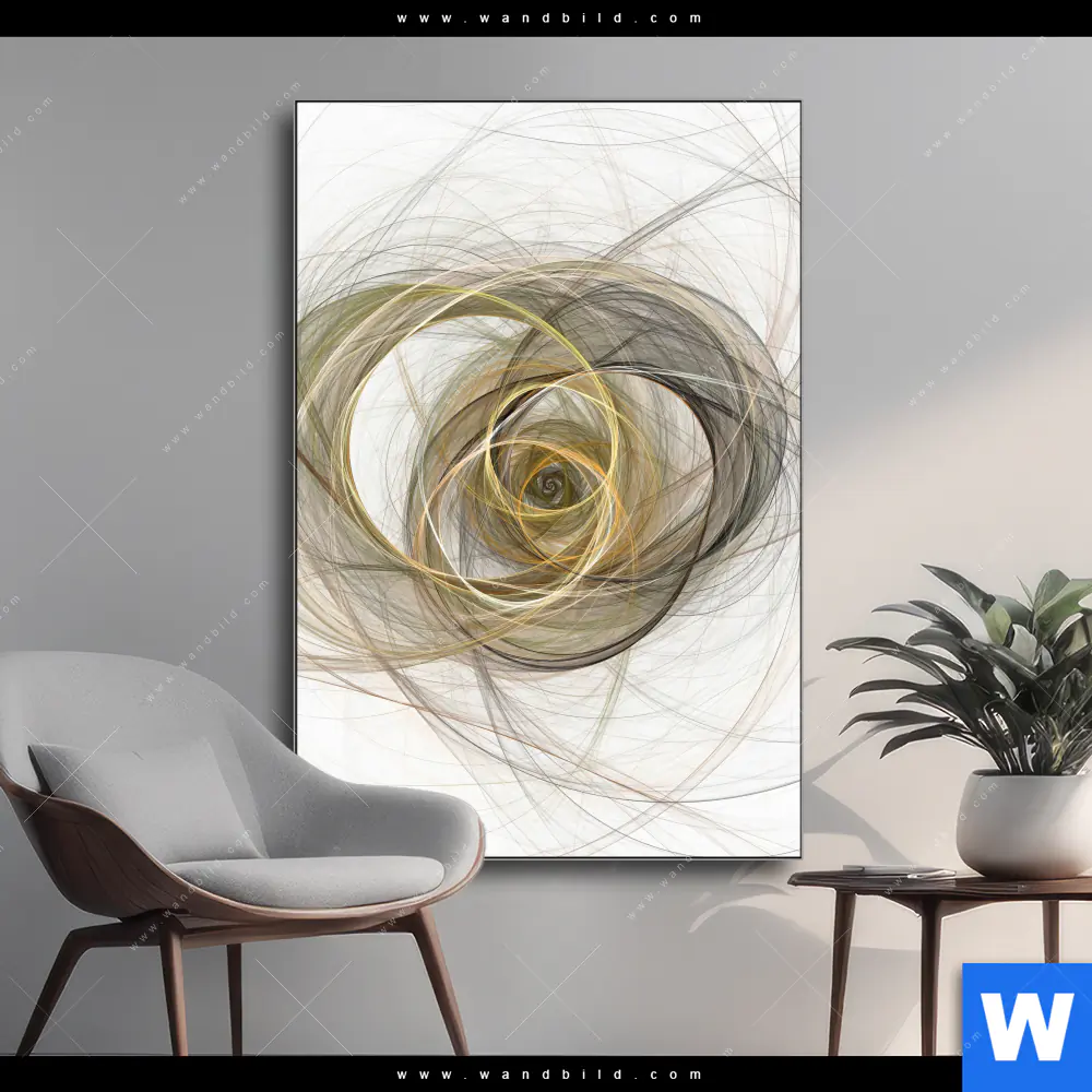 Wechselmotiv | Abstrakte moderne Linienkunst | Hochformat