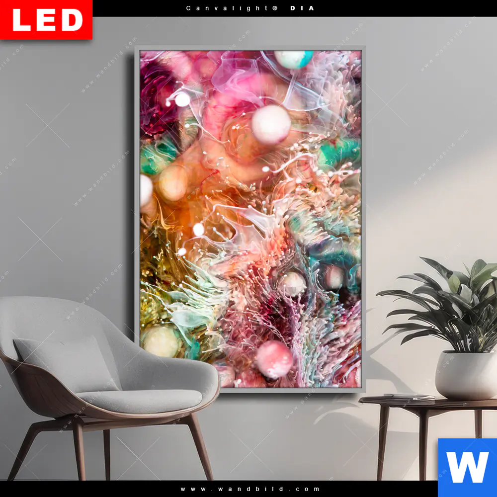 Wechselmotiv Acrylglas Canvalight® DIA | Abstract Artwork No.1 | Hochformat