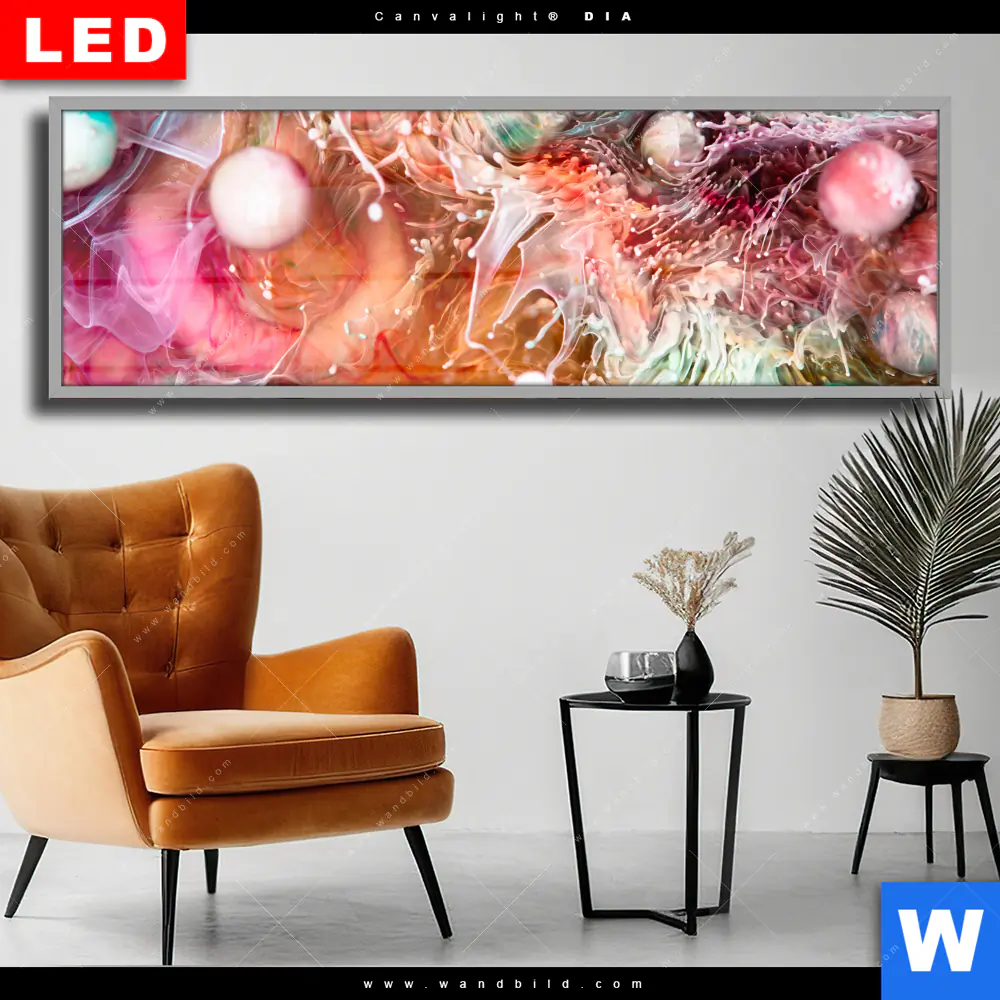 Wechselmotiv Acrylglas Canvalight® DIA | Abstract Artwork No.1 | Panorama