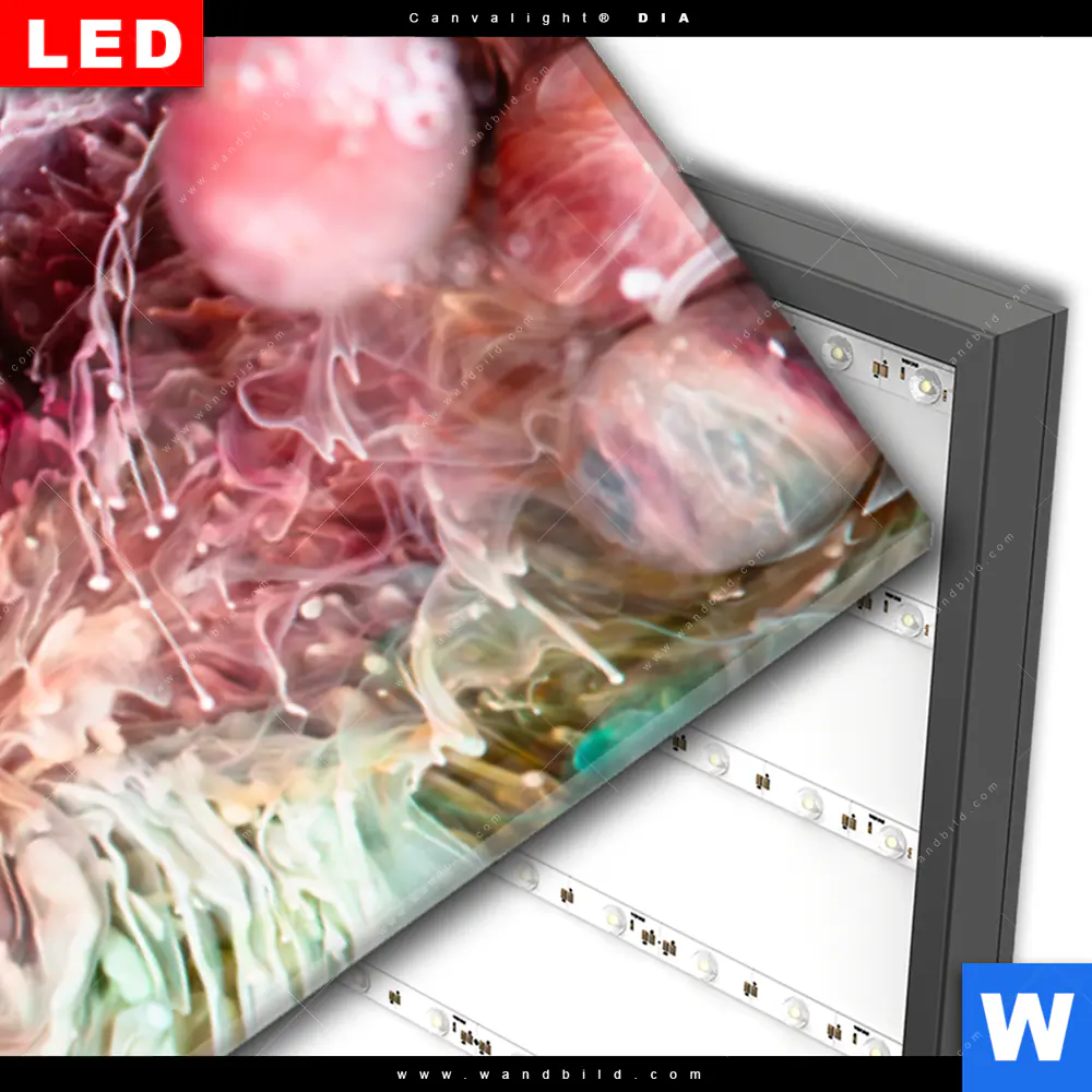 Wechselmotiv Acrylglas Canvalight® DIA | Abstract Artwork No.1 | Panorama - Image 3