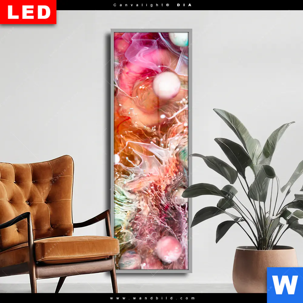 Wechselmotiv Acrylglas Canvalight® DIA | Abstract Artwork No.1 | Schmal