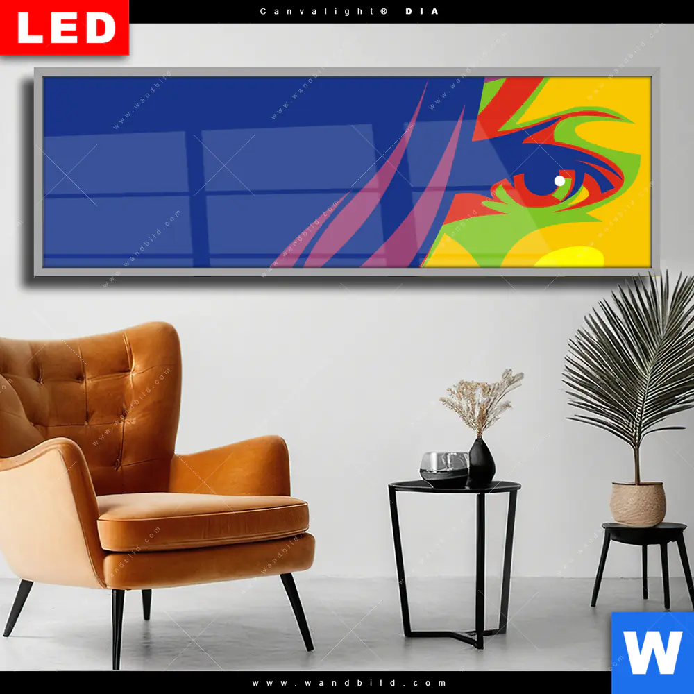 Wechselmotiv Acrylglas Canvalight® DIA | Abstrakte Frau No.1 | Panorama