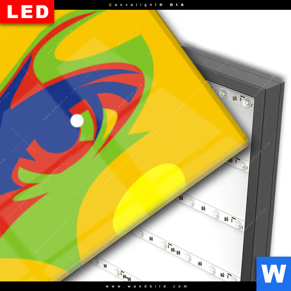 Wechselmotiv Acrylglas Canvalight® DIA | Abstrakte Frau No.1 | Panorama - Image 3