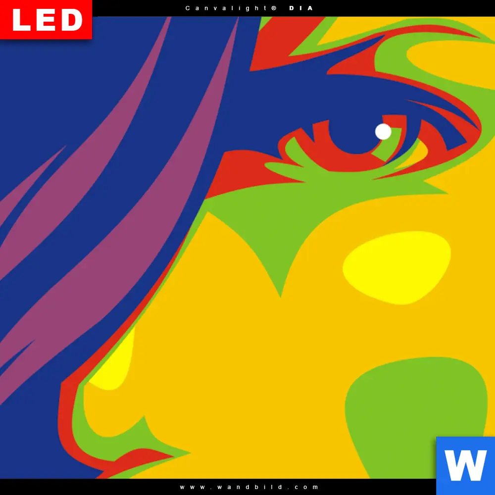 Wechselmotiv Acrylglas Canvalight® DIA | Abstrakte Frau No.1 | Quadrat - Image 4
