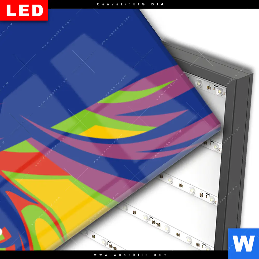 Wechselmotiv Acrylglas Canvalight® DIA | Abstrakte Frau No.1 | Schmal - Image 3