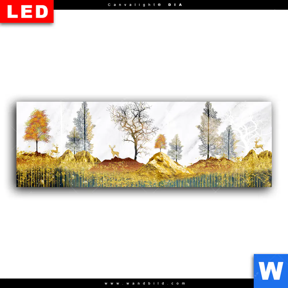 Wechselmotiv Acrylglas Canvalight® DIA | Abstrakte Landschaft No.1 | Panorama - Image 2