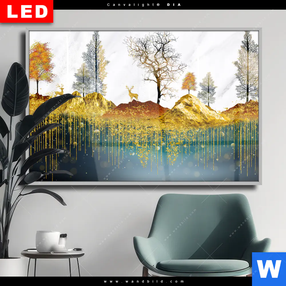Wechselmotiv Acrylglas Canvalight® DIA | Abstrakte Landschaft No.1 | Querformat