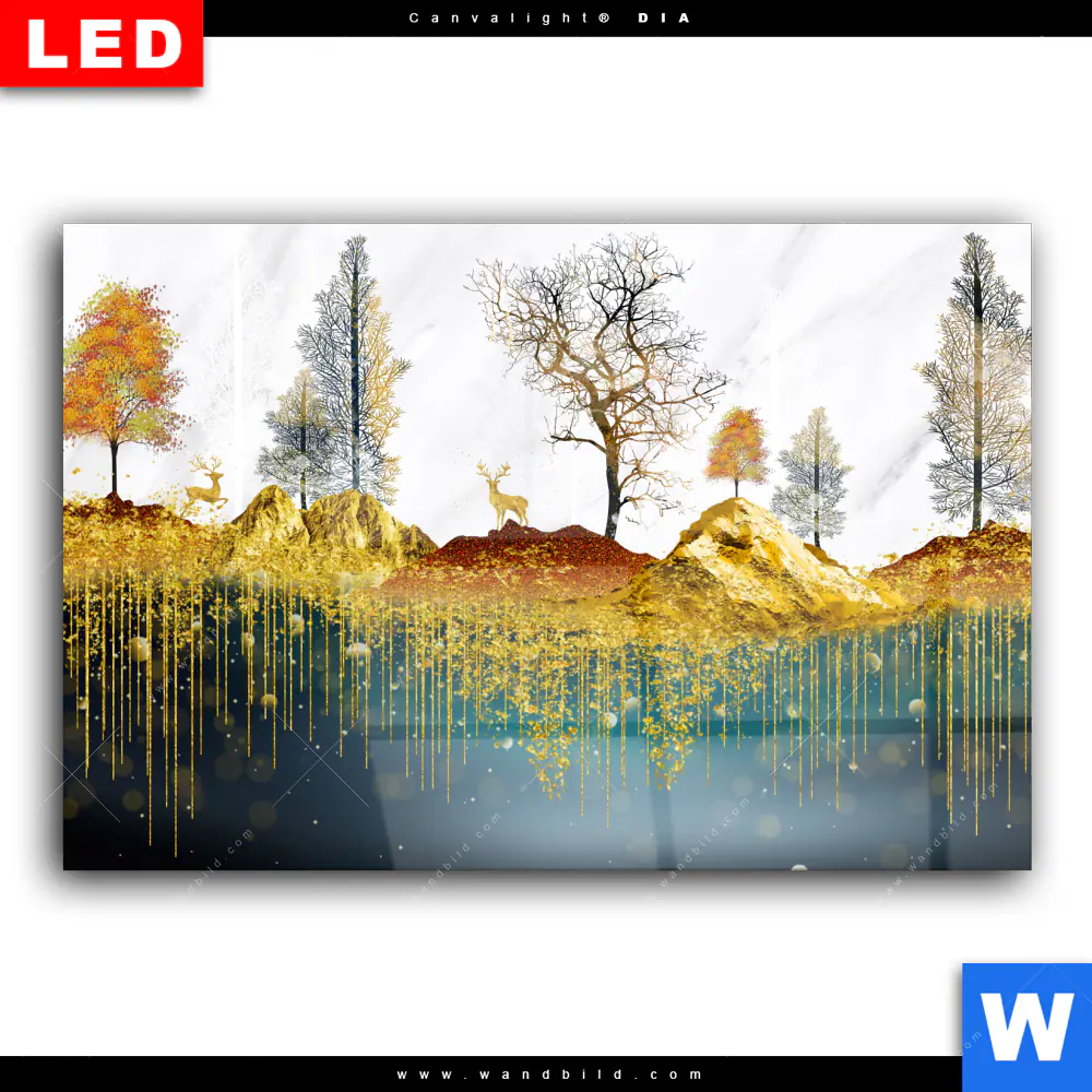 Wechselmotiv Acrylglas Canvalight® DIA | Abstrakte Landschaft No.1 | Querformat - Image 2