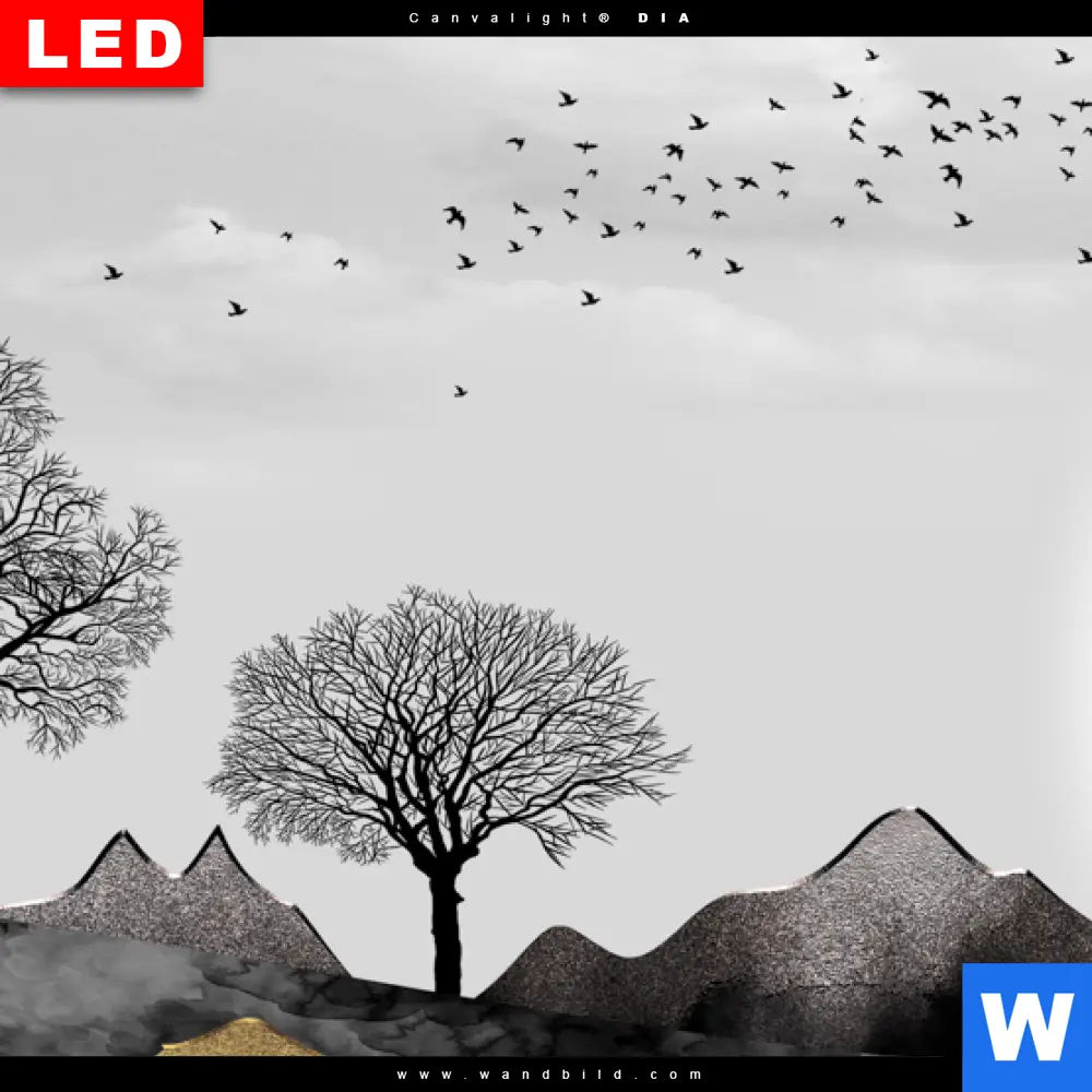 Wechselmotiv Acrylglas Canvalight® DIA | Abstrakte Landschaft No.2 | Quadrat - Image 4