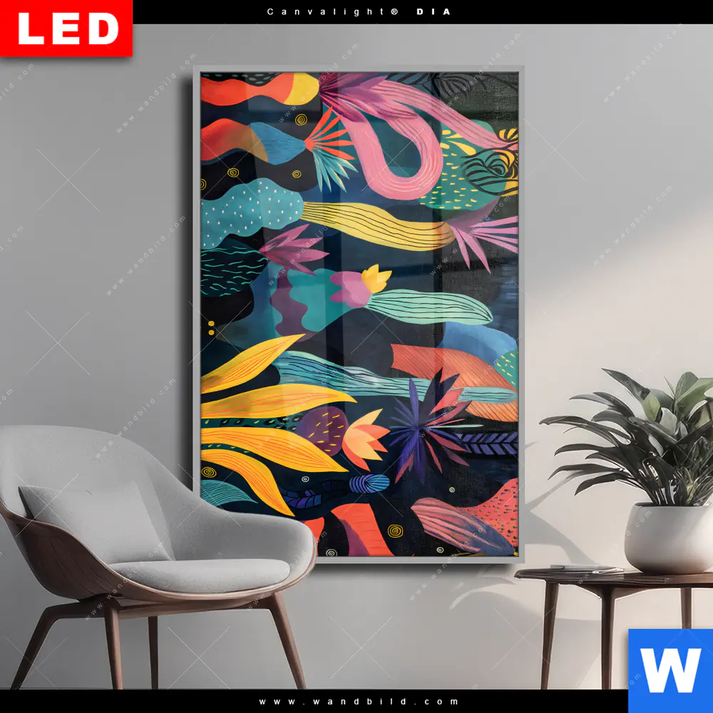 Wechselmotiv Acrylglas Canvalight® DIA | Abstrakte Natur | Hochformat