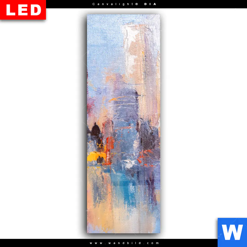 Wechselmotiv Acrylglas Canvalight® DIA | Abstrakte Skyline No.2 | Schmal - Image 2