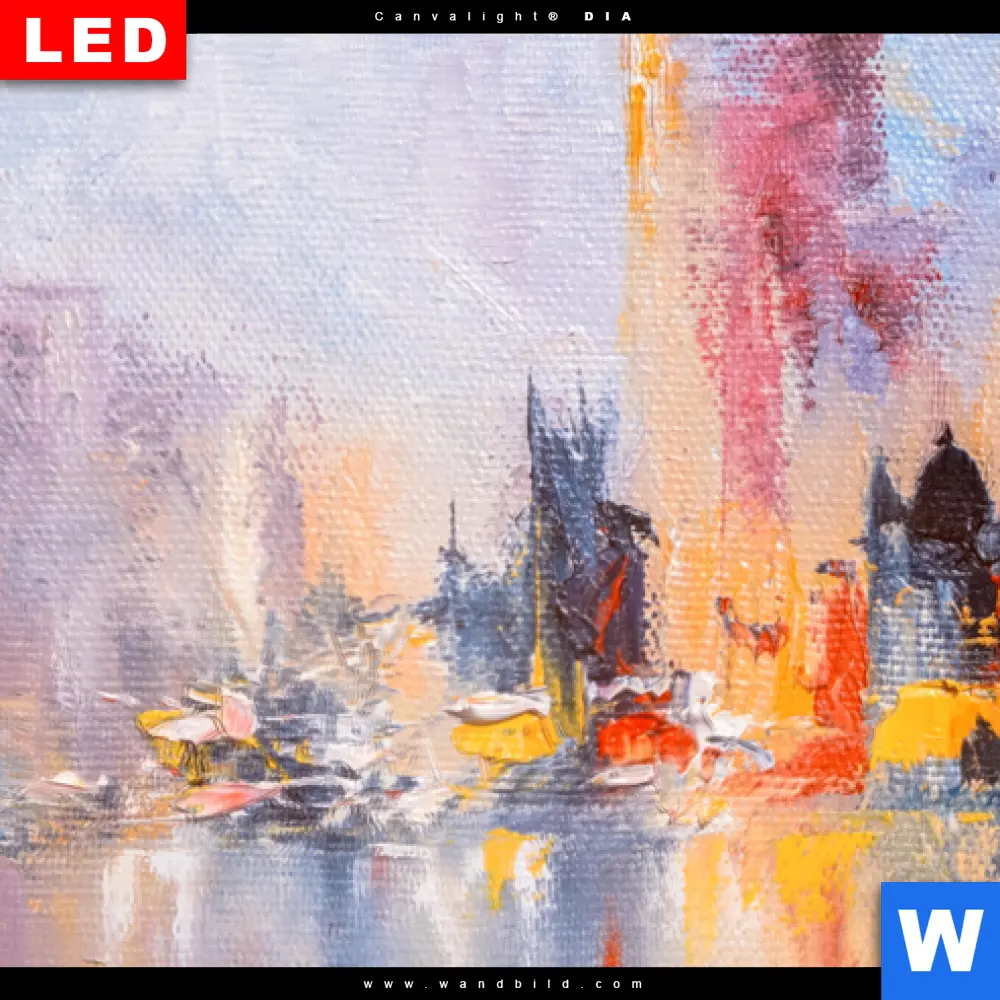 Wechselmotiv Acrylglas Canvalight® DIA | Abstrakte Skyline No.2 | Schmal - Image 4