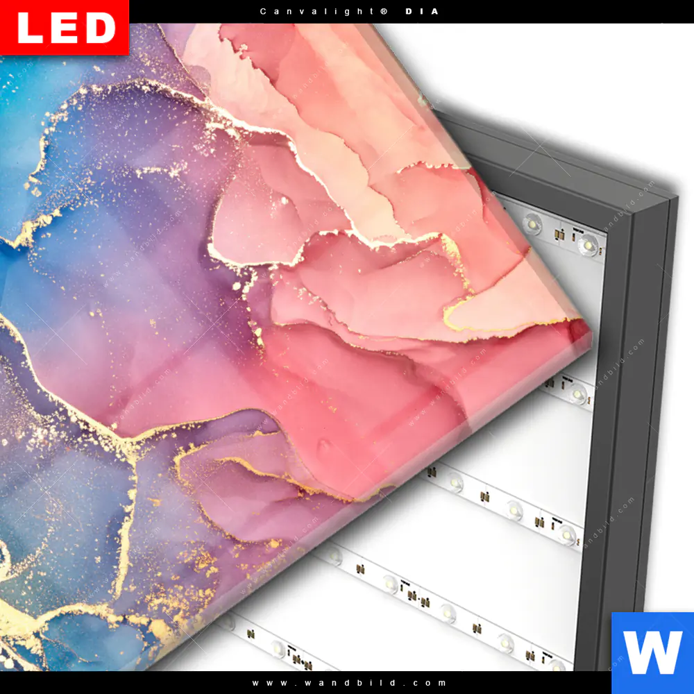 Wechselmotiv Acrylglas Canvalight® DIA | Abstrakte Textur No. 1 | Hochformat - Image 3