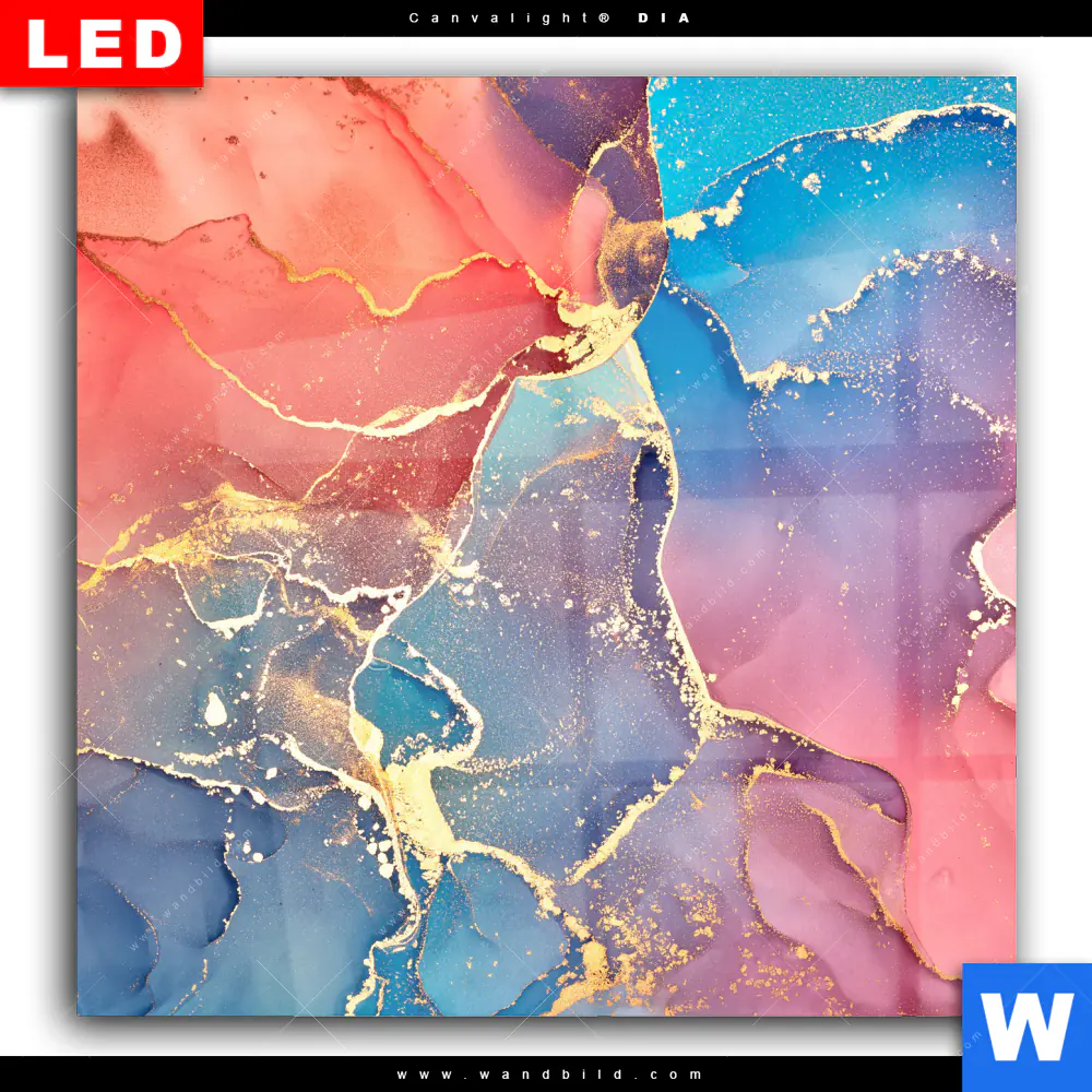 Wechselmotiv Acrylglas Canvalight® DIA | Abstrakte Textur No. 1 | Quadrat - Image 2