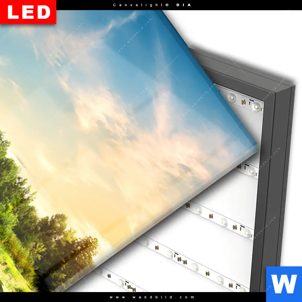 Wechselmotiv Acrylglas Canvalight® DIA | Alte Brücke am Fluss | Hochformat - Image 3