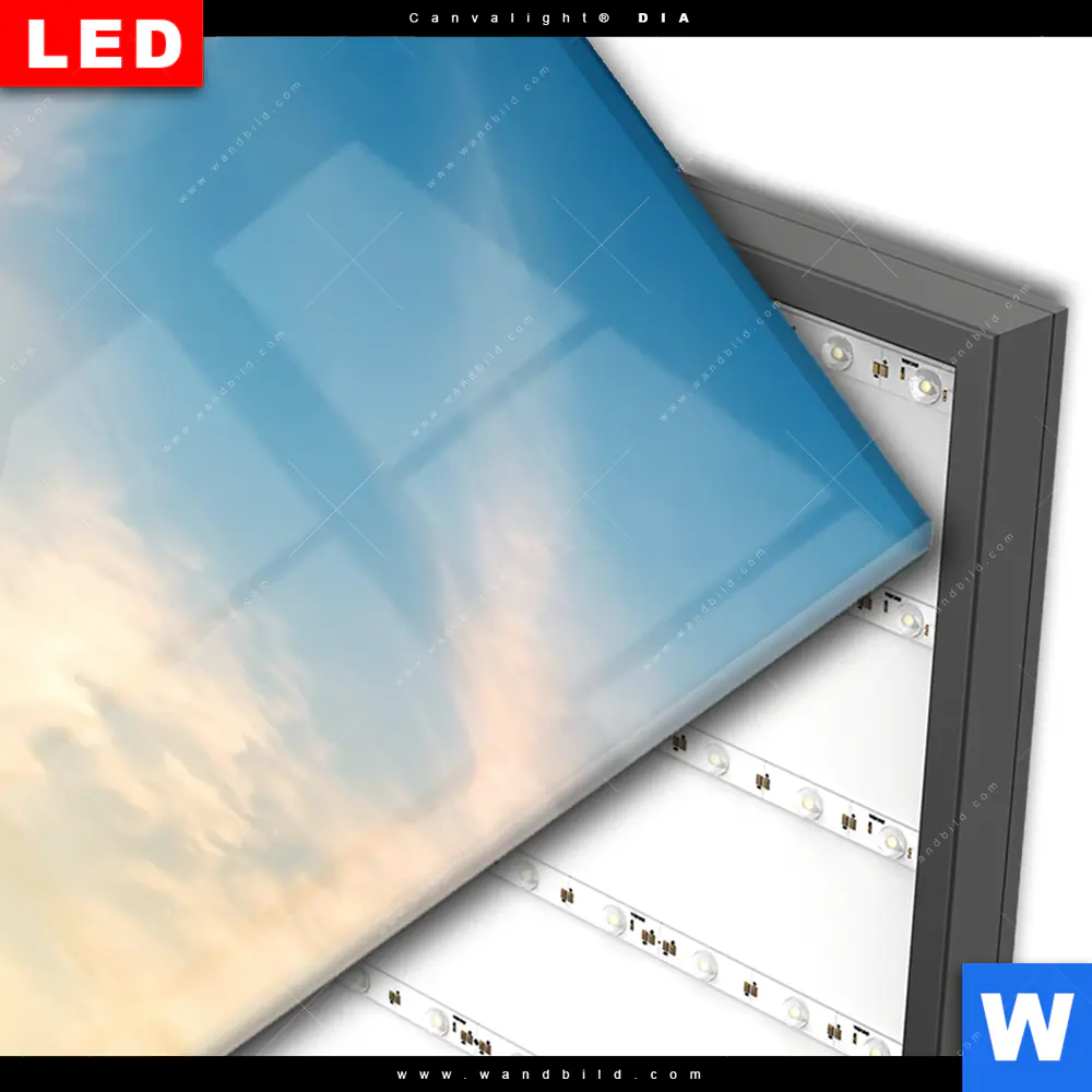 Wechselmotiv Acrylglas Canvalight® DIA | Alte Brücke am Fluss | Schmal - Image 3