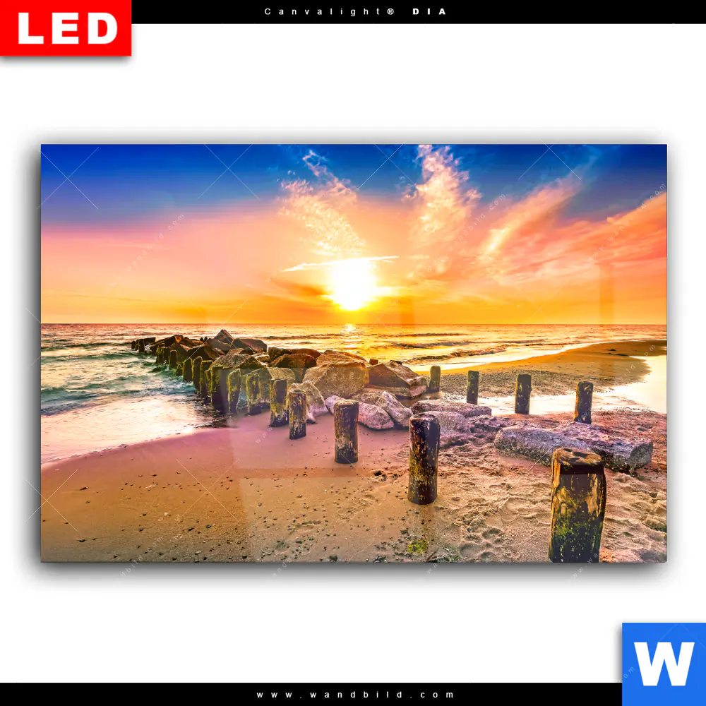 Wechselmotiv Acrylglas Canvalight® DIA | Am Strand | Querformat - Image 2
